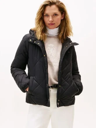 Lightweight Hooded Padded Quilted Jacket Lightweight Hooded Padded Quilted Jacket