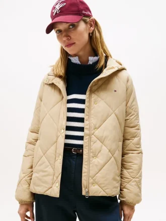 Lightweight Hooded Padded Quilted Jacket