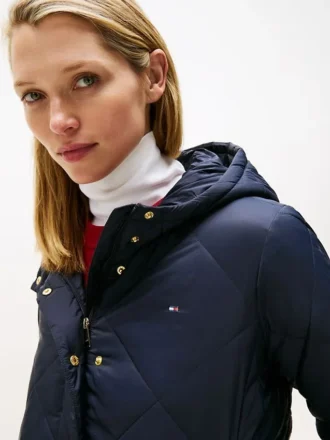 Lightweight Hooded Padded Quilted Jacket