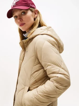 Lightweight Hooded Padded Quilted Jacket