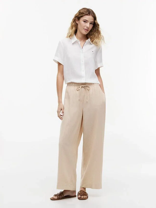 Lightweight Linen-Blend Pull-On Pant Lightweight Linen-Blend Pull-On Pant