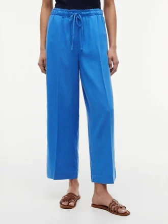 Lightweight Linen-Blend Pull-On Pant
