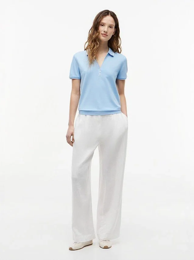 Lightweight Pique Henley Polo Lightweight Pique Henley Polo