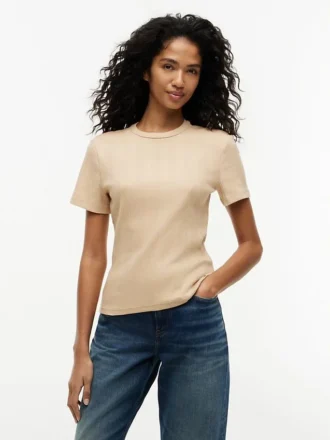 Lightweight Rib-Knit T-Shirt Lightweight Rib-Knit T-Shirt