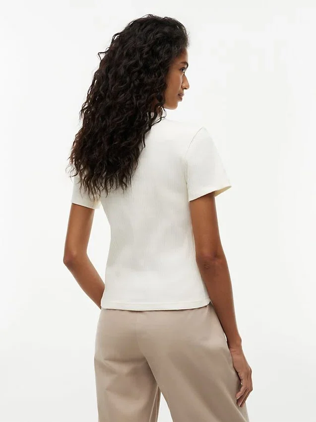 Lightweight Rib-Knit T-Shirt Lightweight Rib-Knit T-Shirt