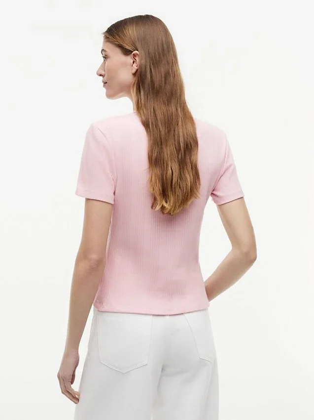 Lightweight Rib-Knit T-Shirt Lightweight Rib-Knit T-Shirt