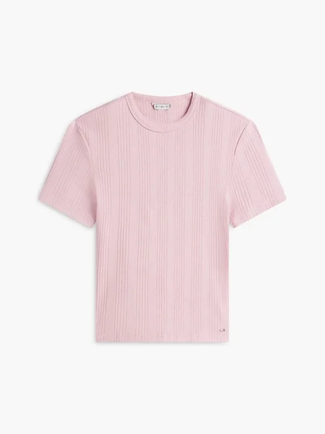 Lightweight Rib-Knit T-Shirt Lightweight Rib-Knit T-Shirt