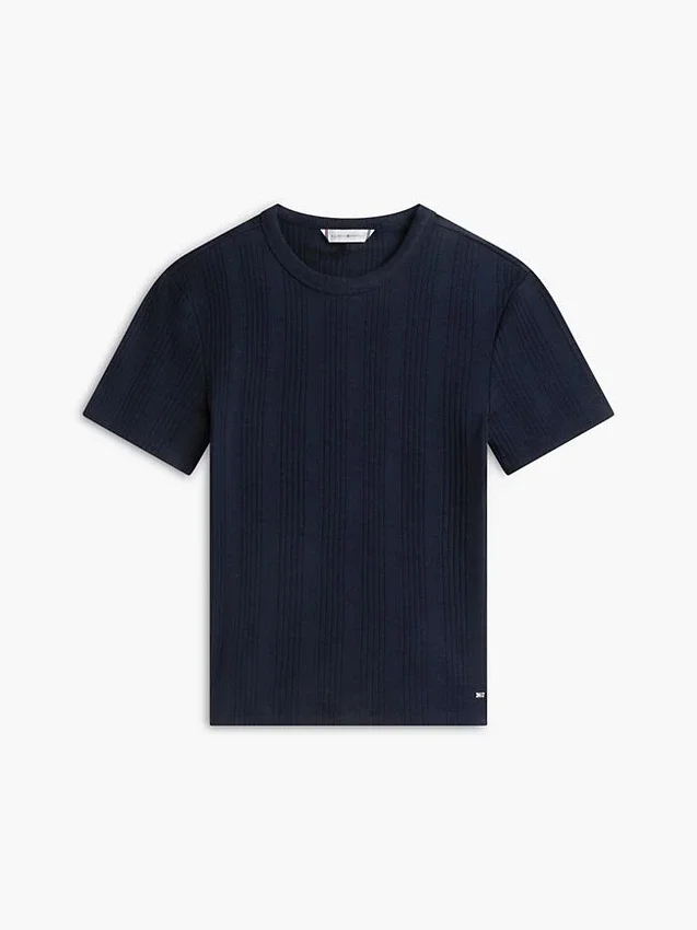 Lightweight Rib-Knit T-Shirt Lightweight Rib-Knit T-Shirt
