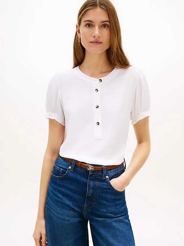 Lightweight Shirred Pullover Shirt Lightweight Shirred Pullover Shirt
