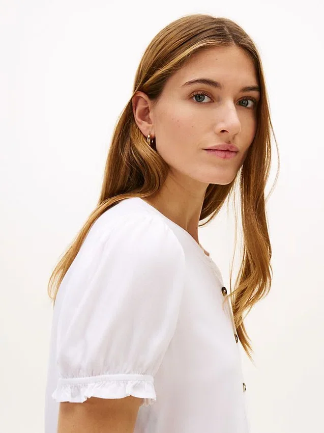 Lightweight Shirred Pullover Shirt Lightweight Shirred Pullover Shirt