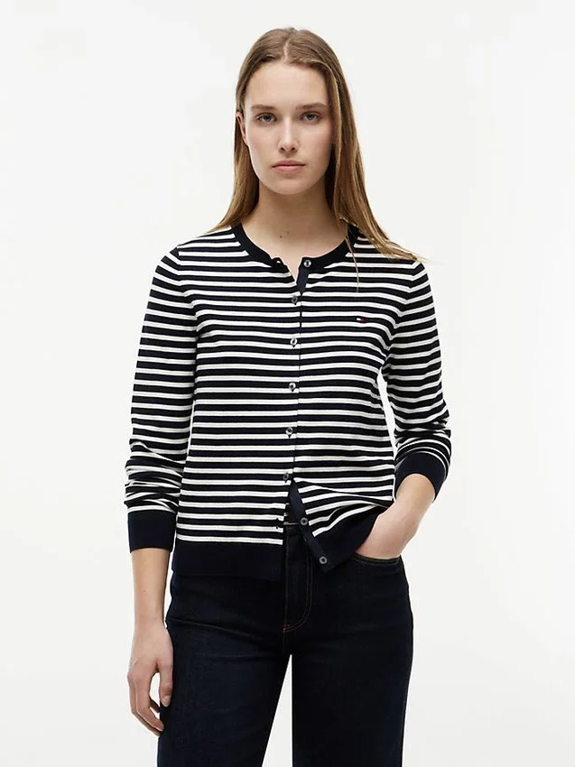 Lightweight Striped Cardigan Lightweight Striped Cardigan