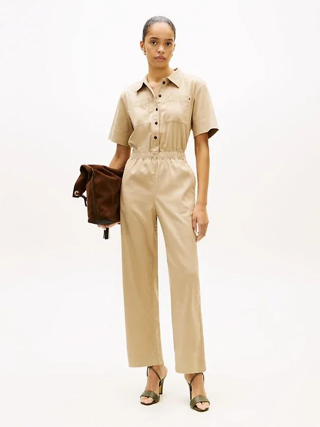 Lightweight Twill Utility Jumpsuit Lightweight Twill Utility Jumpsuit