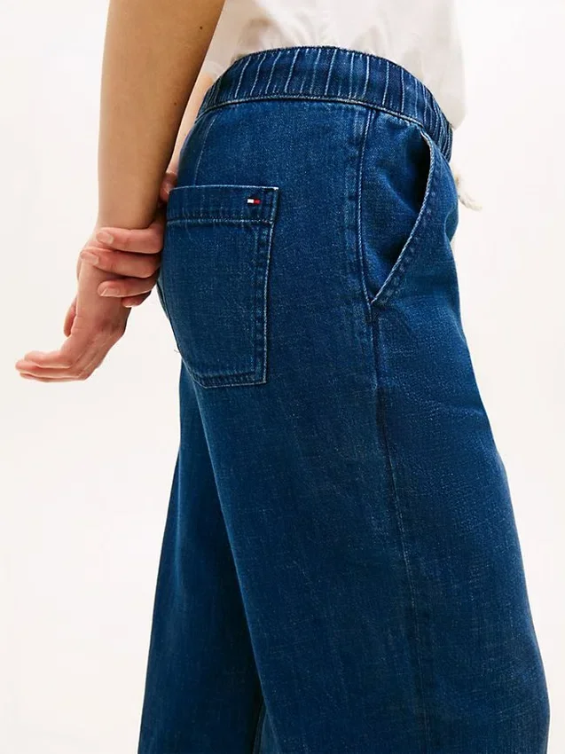 Lightweight Wide Leg Pull-On Jean Lightweight Wide Leg Pull-On Jean
