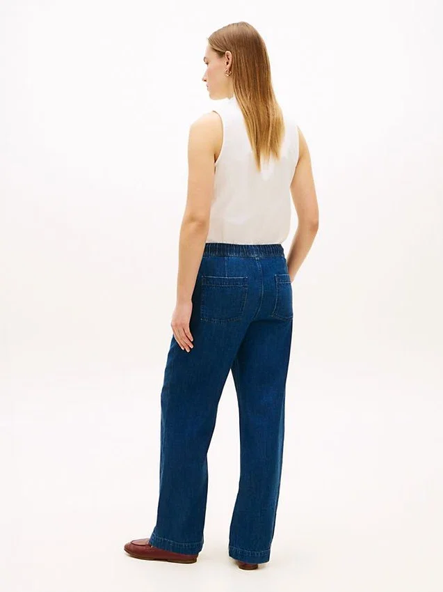 Lightweight Wide Leg Pull-On Jean Lightweight Wide Leg Pull-On Jean