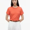 Linen-Blend Crewneck T-Shirt Linen-Blend Crewneck T-Shirt