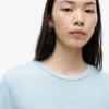 Linen-Blend Crewneck T-Shirt Linen-Blend Crewneck T-Shirt