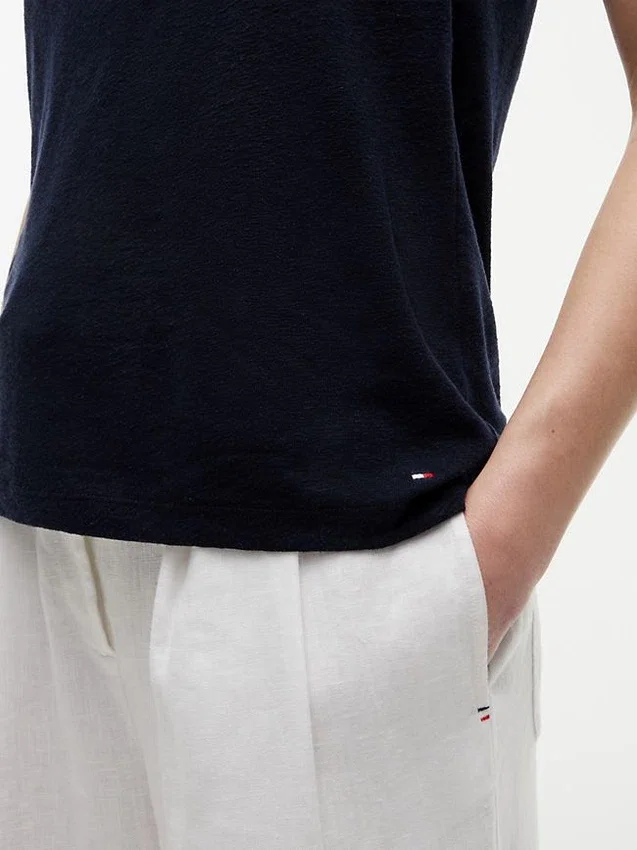 Linen-Blend Jersey Tank Top Linen-Blend Jersey Tank Top