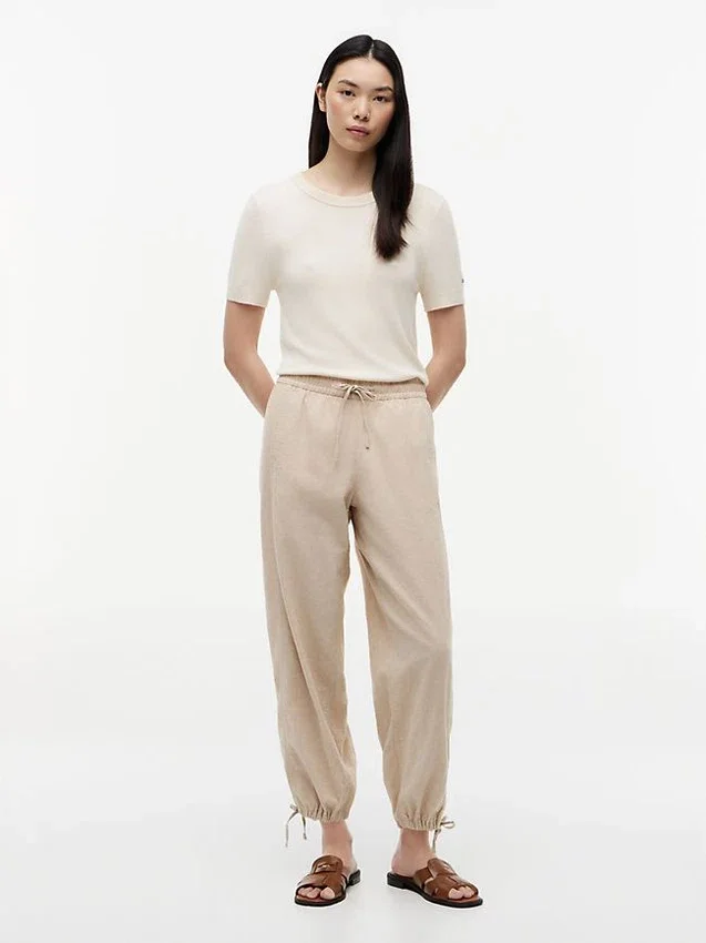 Linen-Cotton Blend Pull-On Pant Linen-Cotton Blend Pull-On Pant