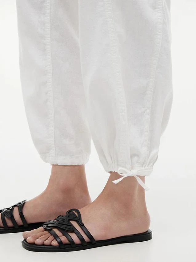 Linen-Cotton Blend Pull-On Pant Linen-Cotton Blend Pull-On Pant