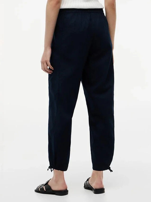 Linen-Cotton Blend Pull-On Pant Linen-Cotton Blend Pull-On Pant