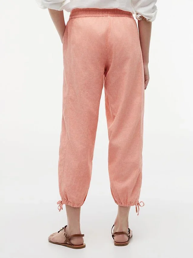 Linen-Cotton Blend Pull-On Pant Linen-Cotton Blend Pull-On Pant