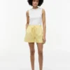 Linen-Cotton Blend Pull-On Short Linen-Cotton Blend Pull-On Short
