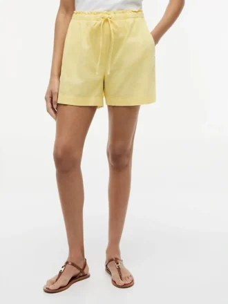 Linen-Cotton Blend Pull-On Short Linen-Cotton Blend Pull-On Short
