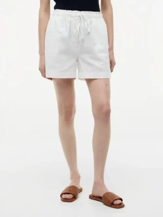 Linen-Cotton Blend Pull-On Short Linen-Cotton Blend Pull-On Short