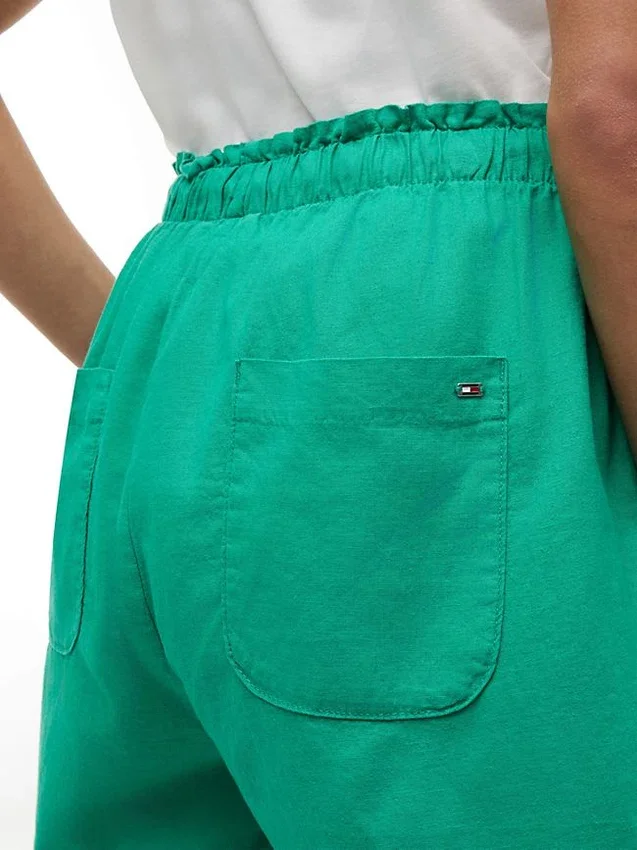 Linen-Cotton Blend Pull-On Short Linen-Cotton Blend Pull-On Short
