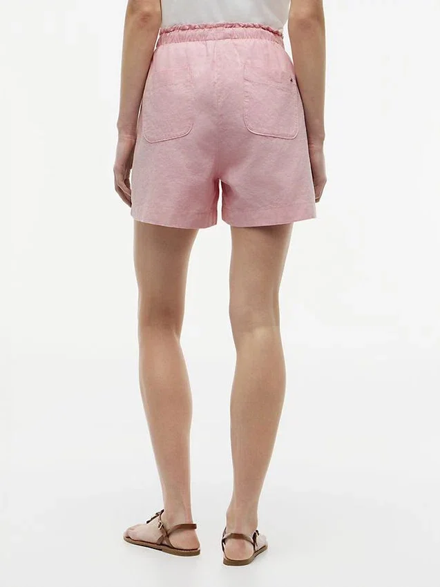 Linen-Cotton Blend Pull-On Short Linen-Cotton Blend Pull-On Short
