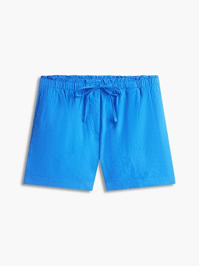Linen-Cotton Blend Pull-On Short Linen-Cotton Blend Pull-On Short