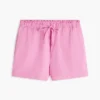 Linen-Cotton Blend Pull-On Short Linen-Cotton Blend Pull-On Short