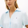 Linen Mini Shirtdress