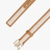 Logo Buckle Contrast-Trim Canvas Belt Logo Buckle Contrast-Trim Canvas Belt