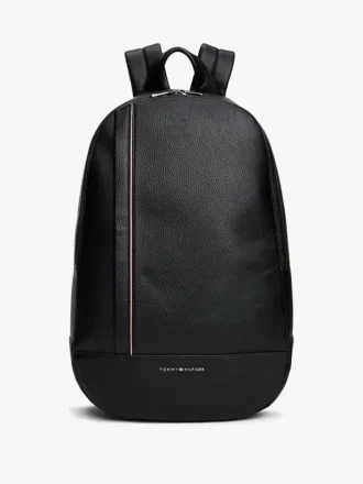 Logo Stripe Pebbled Backpack Logo Stripe Pebbled Backpack