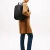 Logo Stripe Pebbled Backpack