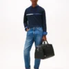 Long-Sleeve Tonal Flag Logo T-Shirt
