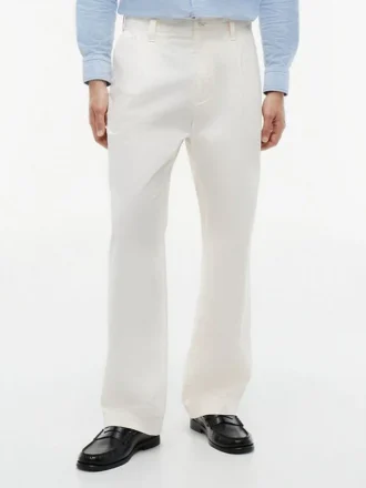Loose Fit Pleated Paper-Touch Pant