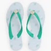 Metal Hardware Monogram Print Flip-Flop Metal Hardware Monogram Print Flip-Flop