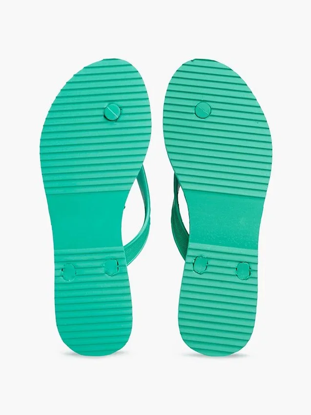 Metal Hardware Monogram Print Flip-Flop Metal Hardware Monogram Print Flip-Flop