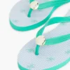 Metal Hardware Monogram Print Flip-Flop Metal Hardware Monogram Print Flip-Flop
