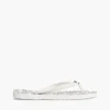 Metal Hardware TH Script Print Flip-Flop Metal Hardware TH Script Print Flip-Flop