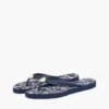 Metal Hardware TH Script Print Flip-Flop Metal Hardware TH Script Print Flip-Flop
