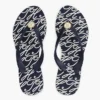 Metal Hardware TH Script Print Flip-Flop Metal Hardware TH Script Print Flip-Flop