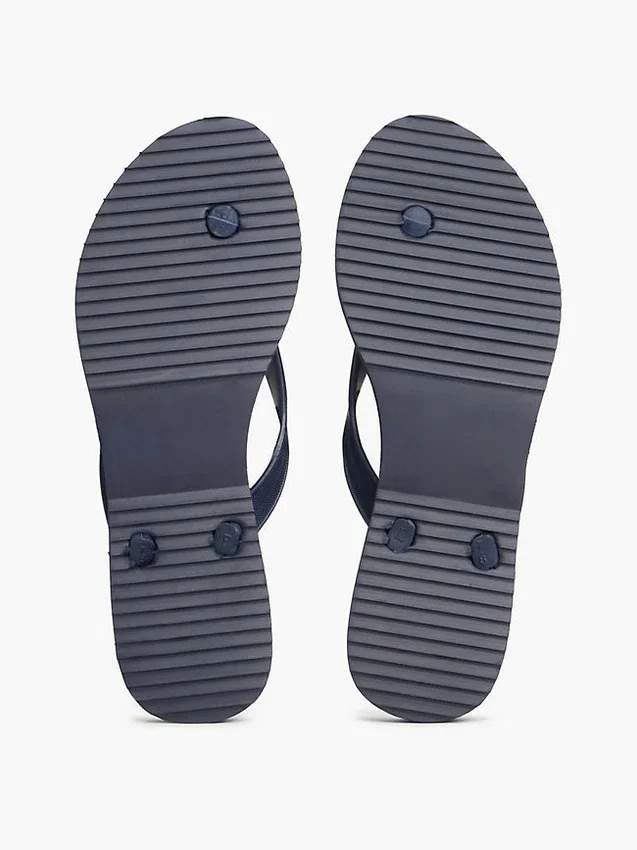 Metal Hardware TH Script Print Flip-Flop Metal Hardware TH Script Print Flip-Flop