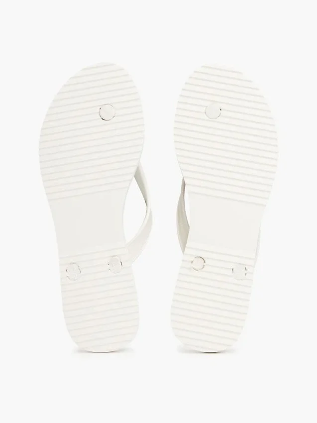 Metal Hardware TH Script Print Flip-Flop Metal Hardware TH Script Print Flip-Flop