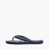 Metal Hardware TH Script Print Flip-Flop Metal Hardware TH Script Print Flip-Flop