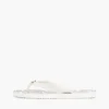 Metal Hardware TH Script Print Flip-Flop Metal Hardware TH Script Print Flip-Flop