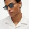 Metal Square Frame Sunglasses
