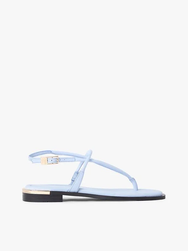 Metallic Accent Leather Sandal Metallic Accent Leather Sandal